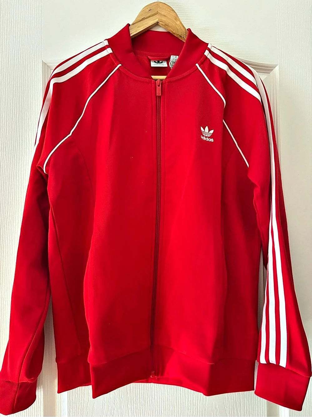 adidas Track Jacket Red & White
